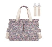 Gungtj Portable Diaper Organizer Caddy, Lightweight Tote Stroller Organizer with Classic Floral Pattern, Travel Accessories for Diapers, Wipes, and Baby Toys, Perfect for Parents
