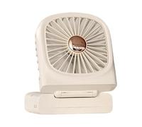 Gungtj Portable Handheld Fan, Folding Small Desk Fan, Cooling Blower, with Digital Display, for Indoor and Outdoor Use, Hot Weather Gadget, Sturdy Design, Unisex, 3.14x1.14x6.49 Inches