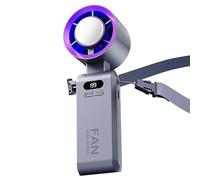 Gungtj Portatile Handheld Fan, High-Speed Air Conditioner Fan, Adjustable Wind Speed Cooling Tool, compatto e ricaricabile, ideale per auto, campeggio, viaggio, scuola, casa, e cucina