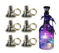 Gungtj Solar Wine Bottle Lights, 6 Pack Fairy String Lights, Impermeabile Decorative Outdoor Tabletop Lighting, Elegant Wedding Garden Bar Pathway Atmosfera per Natale Celebration