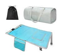 Gungtj Toddler Airplane Bed, Inflatable Foot Rest Mat, 30x17.01x0.98 Inches Lightweight Portable Design, Includes Carry-On Duffel Bag for Airplane, Road Trips, Train, Car, Camping, Weekend Travel
