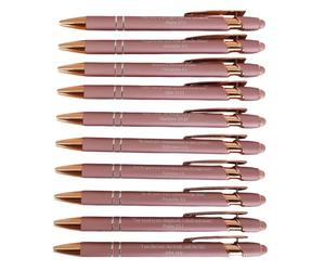 Gungtj Verse Pens, Inspirational Ballpoint Pen Set, 10-Pack Retractable Design, No Bleed-Through Black Ink, Christian Present for Women & Men, Perfect for Daily Writing