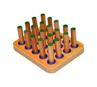 Gungtj Wood Pegboard for Hand Rehabilitation and Finger Exercise, Hand-Eye Coordination Training Board for Fine Motor Skills, Grip Strength and Dexterity, Ideal for and Recovery