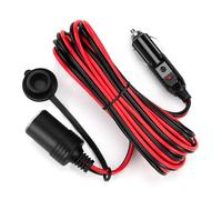 GUNGY 4M Prolunga Accendisigari 12V/24V Presa Accendisigari 16AWG Cavo di Prolunga Auto Impermeabile con Fusibile 15A per Camper Caravan Frigo Compressore