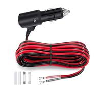 GUNGY 4M Prolunga Spinotto Accendisigari Auto con Interruttore 12V/24V Presa Accendisigari Cavo 14AWG Spina Accendisigari Maschio con Fusibile 15A per Auto SUV Camper