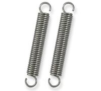 GUNGY Molle a Trazione 100mm Molla di Trazione Doppio Gancio in Acciaio Inossidabile Diametro Filo 2,2mm Diametro Esterno 15mm Tiro 11,8kg 2 Pezzi