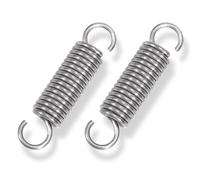 GUNGY Molle a Trazione 60mm Molla di Trazione Doppio Gancio in Acciaio Inossidabile Diametro Filo 2,2mm Diametro Esterno 15mm Tiro 11,8kg 2 Pezzi