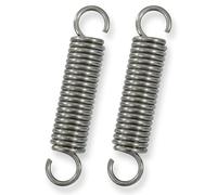 GUNGY Molle a Trazione 70mm Molla di Trazione Doppio Gancio in Acciaio Inossidabile Diametro Filo 2,2mm Diametro Esterno 15mm Tiro 11,8kg 2 Pezzi