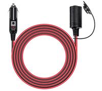 GUNGY Prolunga Accendisigari 3.6M 12V/24V Presa Accendisigari 16AWG Cavo di Prolunga Auto con Fusibile 15A per Macchina Frigo Compressore