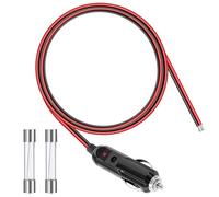 GUNGY Spinotto Accendisigari Auto 12V Presa Accendisigari Cavo Prolunga 1M 14AWG Spina Accendisigari Maschio con Fusibile 15 A per Auto SUV Camper