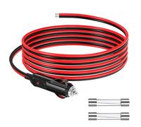 GUNGY Spinotto Accendisigari Auto 12V Presa Accendisigari Cavo Prolunga 3 Metri 14AWG Spina Accendisigari Maschio con Fusibile 15 A per Auto SUV Camper