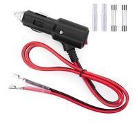 GUNGY Spinotto Accendisigari Auto con Interruttore 12V/24V Presa Accendisigari Cavo Prolunga 1M 14AWG Spina Accendisigari Maschio con Fusibile 15 A per Auto SUV Camper