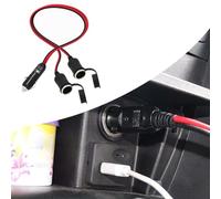 gunhunt Confezione da 1 cavo di prolunga per accendisigari dell'auto, adattatore splitter a Y in PVC da 30 cm, porta di ricarica, cavo di prolunga per presa automobilistica da 16 AWG, universale per