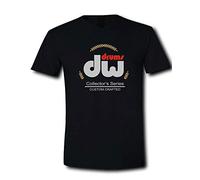 Guniangjia DW Drums Collector's Series Glogo Drum Workshop Black T-Shirt Black M
