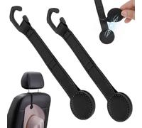 Guniata 2 mollette magnetiche per cappello, borsa da viaggio, clip per asciugamani, per cappelli da sole, cappelli larghi, sciarpa, guanti da appendere, borsa per il trasporto (marrone)