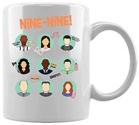 Gunmant Brooklyn 99 Characters Tazza Bianca in Ceramica Caffè Tè Tazza d'acqua Ufficio Casa White Ceramic Mug