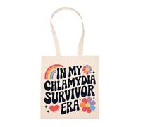 GUNMANTOR Era Dei Sopravvissuti Alla Clamidia Borsa Della Spesa Beige Riutilizzabile Durevole Ecologico Reusable Shopping Bag