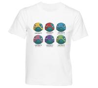 GUNMANTOR Esca - Il Principe dei Draghi Maglietta Bianca Girocollo Manica Corta per Bambini Ragazzi Ragazze