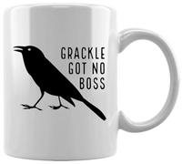 GUNMANTOR Grackle Non Ha Un Capo Tazza Bianca in Ceramica Caffè Tè Tazza d'acqua Ufficio Casa
