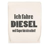 GUNMANTOR Io Guido Il Diesel Biege Sport Borsa da Palestra da Vviaggio Resistente Ecologic