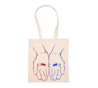 GUNMANTOR Pillola Rossa O Pillola Blu The Matix Borsa Della Spesa Beige Riutilizzabile Durevole Ecologico Reusable Shopping Bag