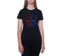 GUNMANTOR Pillola Rossa O Pillola Blu The Matix Maglietta Nero da Donna a Maniche Corte Girocollo