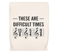 GUNMANTOR Questi Sono Tempi Difficili Biege Sport Borsa da Palestra da Vviaggio Resistente Ecologic