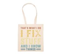 GUNMANTOR Questo È Quello Che Faccio Borsa Della Spesa Beige Riutilizzabile Durevole Ecologico Reusable Shopping Bag