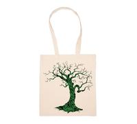 GUNMANTOR Sicurezza Informatica Degli Alberi Binari Borsa Della Spesa Beige Riutilizzabile Durevole Ecologico Reusable Shopping Bag