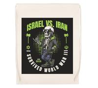 GUNMANTOR Terza Guerra Mondiale Biege Sport Borsa da Palestra da Vviaggio Resistente Ecologic