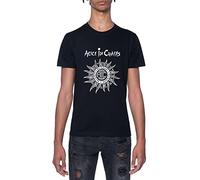 GUNMANTOR Vintage Alice in Chains Sun Faded Maglietta Nero da Uomo a Maniche Corte Girocollo T-Shirt Grey Black XL