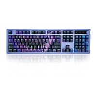 GUNMJO PBT copritasti squalo a sublimazione del colore per tastiera da gioco con switch Cherry Gateron Kailh MX Tastiera meccanica, profilo OEM 61/87/Full 104 tasti tasti compatibili con layout USA