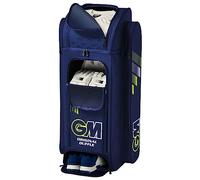 Gunn & Moore Borsone da cricket GM | Originale Prima | Due tasche per mazze a tutta lunghezza e cinghie regolabili | Tunnel per scarpe | Poliestere resistente 600 denari | Grande - 109 litri | Blu