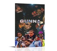 Gunna One of WunArt - Stampa su tela vintage, poster per camera da letto, moderno, decorazione estetica per bar, carrello, decorazione da parete, stile cornice, 30 x 45 cm