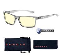 GUNNAR Gafas para Videojuegos y Ordenador | Vertex- Fuerza de Lectura +3.0, Color de Montura: Onyx, Tente de Lentes: Ámbar (Bloques 65% de Luz Azul y 100% de UV) | Lente Patentada
