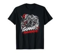 Gunnar Hamundarson Viking Warrior Saga Scena Maglietta