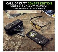 GUNNAR - Occhiali Videogiochi E Computer | Modello: Call Of Duty Tactical Edition - Tinta De Lenti: Ambra (blocca 65% Luce Blu E 100% Uv Luce) | Luce