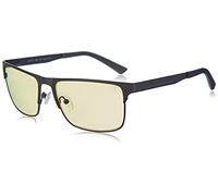 Gunnar occhiali videogiochi e computer | Modello: Pendleton, Colore del Cornice: Slate, Tinta de Lenti: Ambra (Blocca 65% luce blu e 100% UV luce) | luce blu bloccanti | lente brevettata