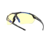 Gunnar x Cyberpunk 2077 - Militech - Occhiali per gaming e computer - Colore montatura: Onyx/Giallo Segnale - Lenti: Amber (65% di protezione dalla luce blu) - Occhiali con filtro luce blu