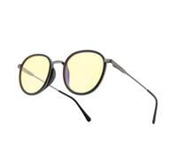 Gunnar x Tomb Raider - Croft - Occhiali da gaming e computer - Colore montatura: Metal Inro - Lente: Amber (65% di protezione dalla luce blu e 100% UV) Focus - Occhiali con filtro luce blu