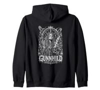 Gunnhild di Seidr Strega Rune Norrena Felpa con Cappuccio