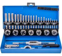 Gunpla 32 Pezzi Set Maschi e Filiera per Filettatura Metrica M3-M12, Kit Filettare in Acciaio Legato al Tungsteno