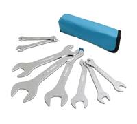 Gunpla 8 Pezzi Set Chiavi Inglesi Combinate con Doppia Estremità Aperta 5.5-27mm Metrica, Chiave Ultra Sottile a Forchetta Doppia con Custodia Portatile per Uso in Spazi Limitati