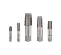 Gunpla Kit Filettatura BSP 5 pezzi 1/8", 1/4", 3/8", 1/2", 3/4", Rubinetto Filettato per Filettare, Set di Maschi a Tubo per Pulire o Rifilare Filettature di Tubi Danneggiate o Inceppate