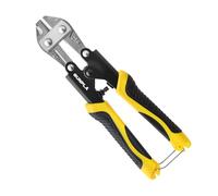 Gunpla Mini tagliabulloni da 210 mm, resistente, caricato a molla, con manico in gomma antiscivolo, tagliacavi, cesoie in acciaio inox per lucchetto, catena, fili, rete, rivetti per recinzioni