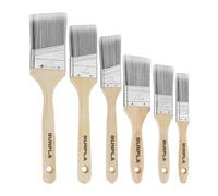 Gunpla Pennellesse Set 6 Pezzi Pennello Pittura Muro Professionale con Manico in Legno per Pittura a Olio, Acrilico, Vernici a Base d'acqua