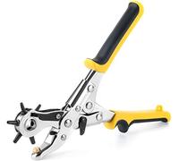 Gunpla Pinza Perforatrice a a Fustella per Buchi Cintura con Testa Girevole, 6 fori Rotondi Intercambiabili 2 mm, 2,5 mm, 3 mm, 3,5 mm, 4 mm e 4,5 mm