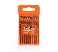 Gunpla Set Punte Trapano Professionali in Cobalto M35 HSS-CO 10 Pezzi 1mm per Metallo, Acciaio inossidabile, Alluminio, Legno, Ferro, Accessorio per Trapani