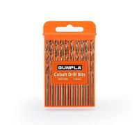 Gunpla Set Punte Trapano Professionali in Cobalto M35 HSS-CO 10 Pezzi 3.2mm per Metallo, Acciaio inossidabile, Alluminio, Legno, Ferro, Accessorio per Trapani