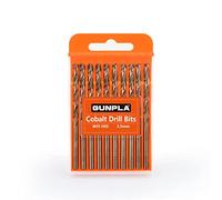Gunpla Set Punte Trapano Professionali in Cobalto M35 HSS-CO 10 Pezzi 3.5mm per Metallo, Acciaio inossidabile, Alluminio, Legno, Ferro, Accessorio per Trapani